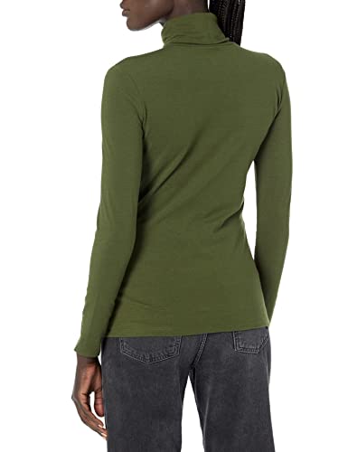 Amazon Essentials Women's Long-Sleeve Turtleneck (Available in Plus Size), Dark Olive, Medium2