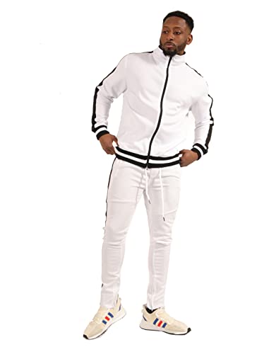 Image of SCREENSHOT Screenshotbrand Mens Hip Hop Slim Fit Track Pants - Athletic Jogger Bottom with Side Taping
