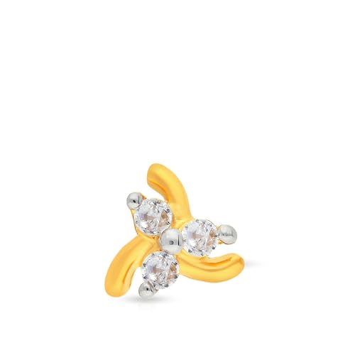 Malabar Gold & Diamonds Yellow Gold Nose Pin for Women 22 k | 22k BIS Hallmark (916) Nose Stud for Women and Girls with Piercing - Image 2