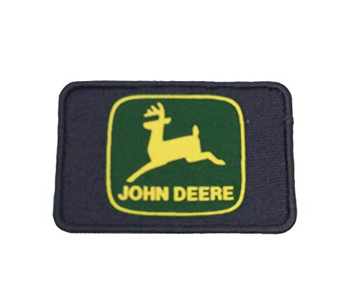 John Deere Tactical Patch Classic Logo Charcoal