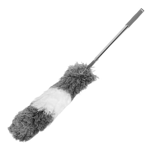 Abaodam Bendable Telescopic Microfiber Duster with Pole Soft Dusting Brush for Home Ceiling Furniture Car Cleaning Tool