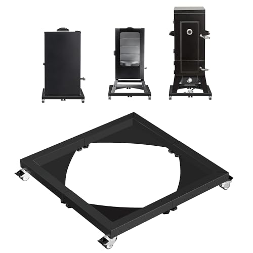 TAILGRILLER Universal Smoker Stand for 30 and 40 inch Electric Smoker, Vertical Electric Smoke Grills, Stand Base for Outdoor Fire Pit, Electric Smoke Accessories for Outdoor Camping