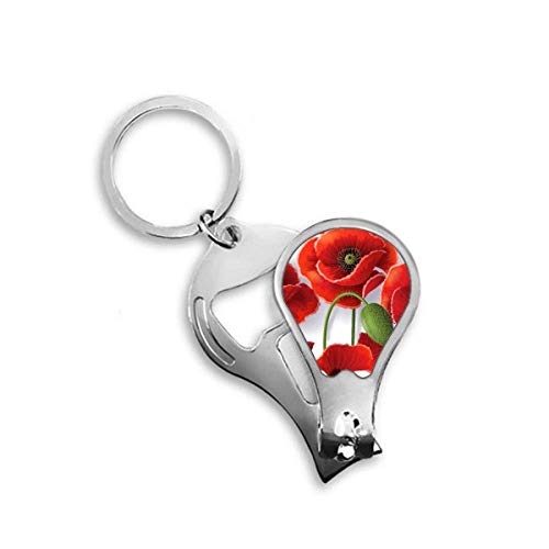 Coupe-ongles de pieds robuste pavot rouge accessoire pédicure DIYthinker