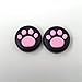 2PCS Silicone Analog Controller Thumb Stick Grips Cap For Nintendo Switch NS Controller Joy-Con ThumbStick（2 PCS Pink Cute Cat Paw Claw）