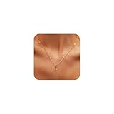 Qlaway Gold Initial Necklace for Women - Gold Jewelry with Paper Clip Chain, 14k Real Gold Plated, Stainless Steel Base, Old English Font - Ideal Jewelry Gifts for Women-K