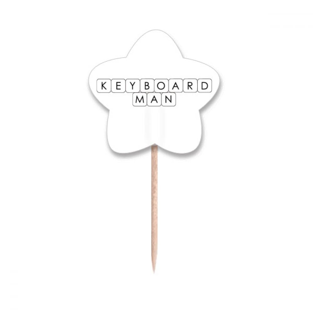 Cure-dents flags star lable cupcake picks style art déco
