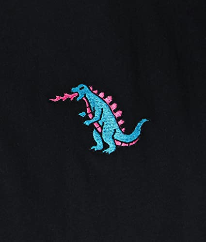 Riot Society Godzilla Kaiju Embroidered Mens T-Shirt - Black, Small
