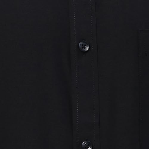 Image of Park Avenue Men Slim Fit Solid Pattern Cotton Blend Semi Cutaway Collar Full Sleeve Formal Shirt