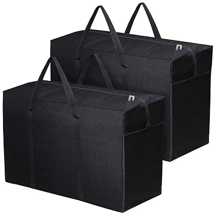 Nylon 80 L Storage Bag with Zipper/Under bed Storage Bag/Clothes Storage Organizer with Handle/Toy Storage/Stationery Paper Storage Bag (Pack of 2)-image-43