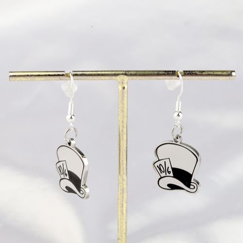 FAADBUK 10/6 Mad Hatter Hat Inspired Earring Mad Hatter Fan Gift Alice Merchandise3