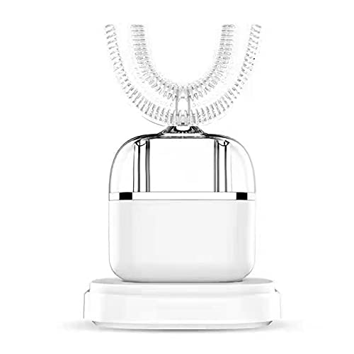 Cepillo de dientes eléctrico de frecuencia completa, 360 ° Cepillo de dientes eléctrico Blanqueamiento Inductivo Carga inductiva Cepillo de dientes de silicona eléctrica Tipo Luz fría Dientes Blanquea Cover