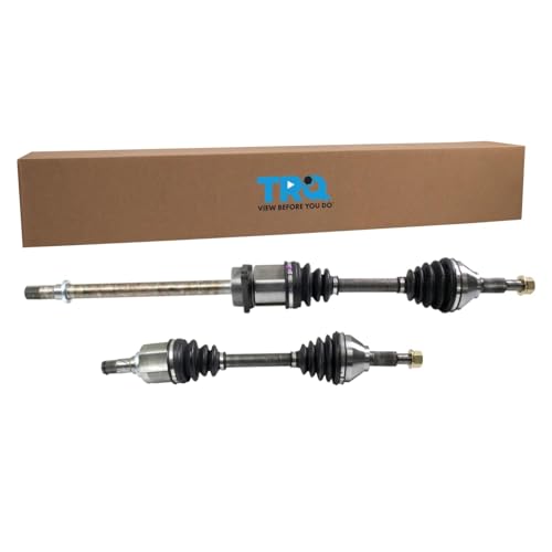 Image of TRQ Front Driver and Passenger Side CV Axle Assembly Set 2 Piece Compatible with 2007-2009 Nissan Altima SE SL CVT 2010-2012 Altima SR CVT 2013 Coupe V6 3.5L