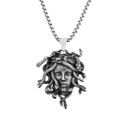 Collier Medusa homme : le pendentif serpent vintage qui ne s'abîme pas en route