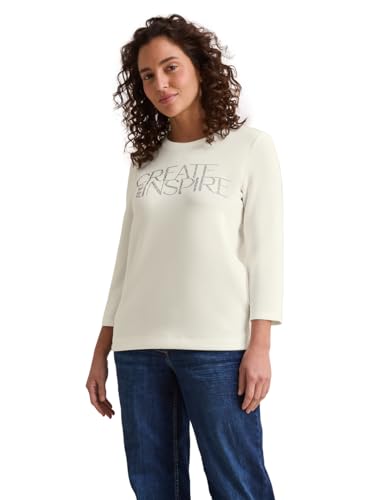 T-Shirt Doux avec Inscription Femme Cecil pour un look décontracté