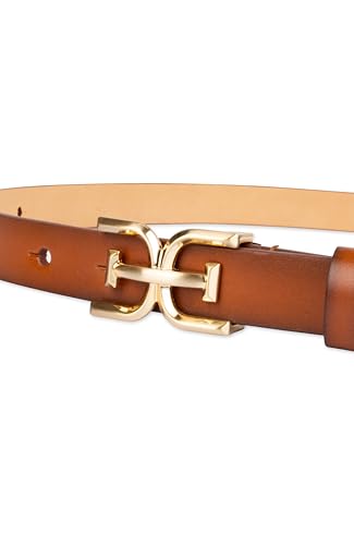 Sam Edelman womens Double-e Plaque Logo Buckle Skinny Fashion Trouser Belt3