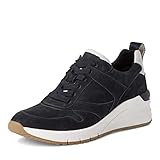 Tamaris Damen Low-Top Sneaker, Frauen Halbschuhe,Wechselfußbett,Comfort Lining,Strassenschuhe,Sportschuhe,Freizeitschuhe,Navy,39 EU / 5.5 UK