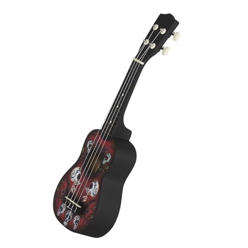 21-inch Ukulele Skull Ukulele Practice Playing Colorful Small Guitar Beginners Ukulele(1)