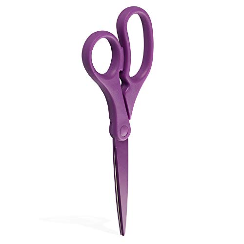 image for JAM PAPER Multi-Purpose Precision Scissors - 8 Inch - Purple - Ergonom