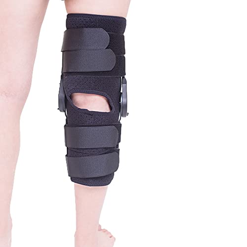 LoJax Rodillera Ajustable con fijación de articulación de Rodilla, Soporte con bisagras, inmovilizador para Lesiones de ACL, MCL y PCL, Rodilleras Protectoras estabilizadoras de ortesis