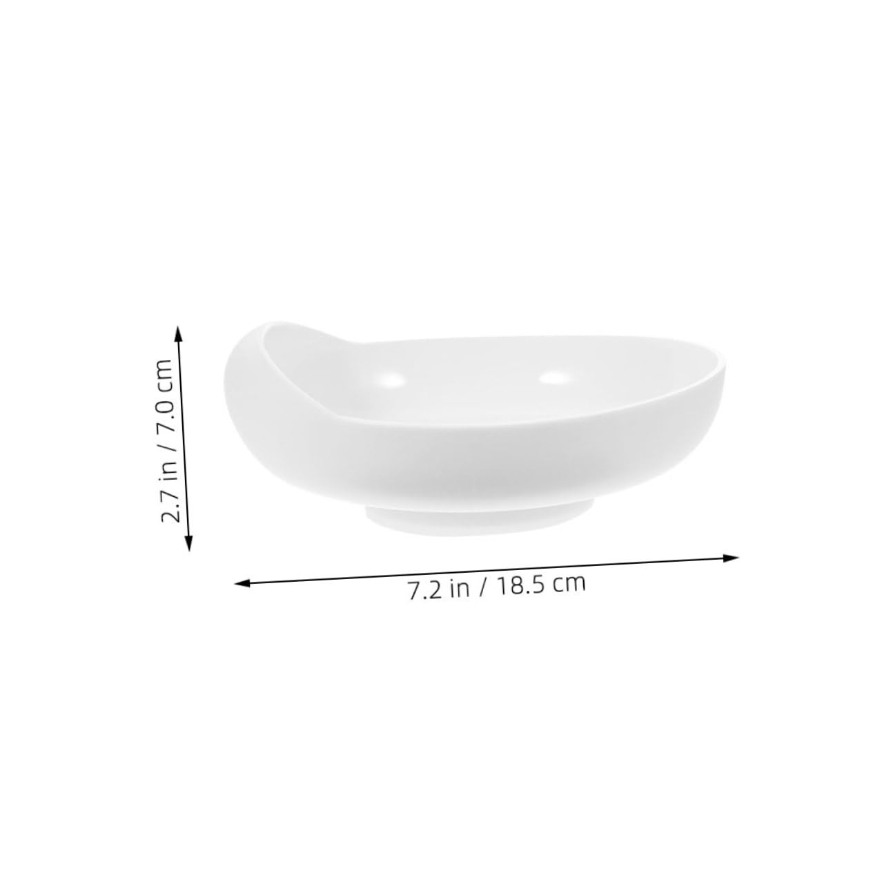 Assiette Anti-Déversement Ronde avec Ventouse 2 Pièces, Blanc | Silicone et Plastique, pour Repas Autonomes des Personnes Handicapées et Patients, Entretien Facile