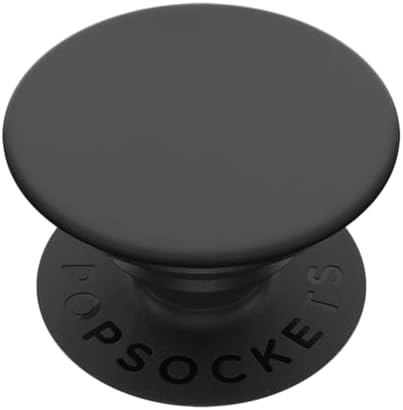 PopSockets Adhesive Phone Grip, Holder, Phone Stand, Black - Black