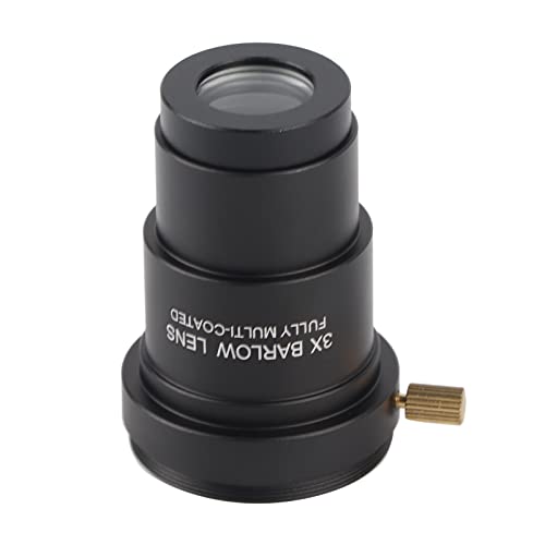 Leapiture 3X Barlow Lens M42x0.75 Thread Interface for 1.25 Inch Astronomical Telescope Eyepieces