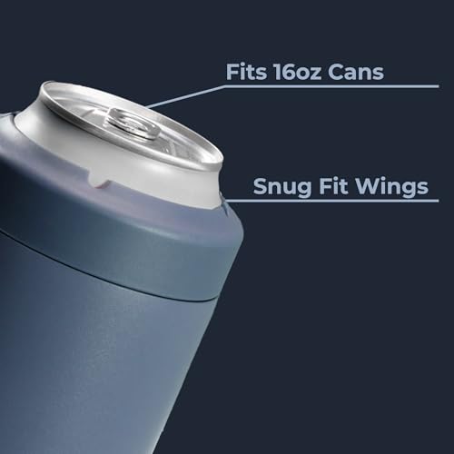Image of HydroJug Tall Can Cooler 16 oz, Stainless Steel Can Holder, Cascade