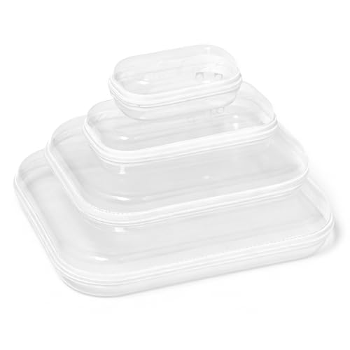 Trousse toilette etanche plastique rigide anti-écrasement avec fermeture éclair