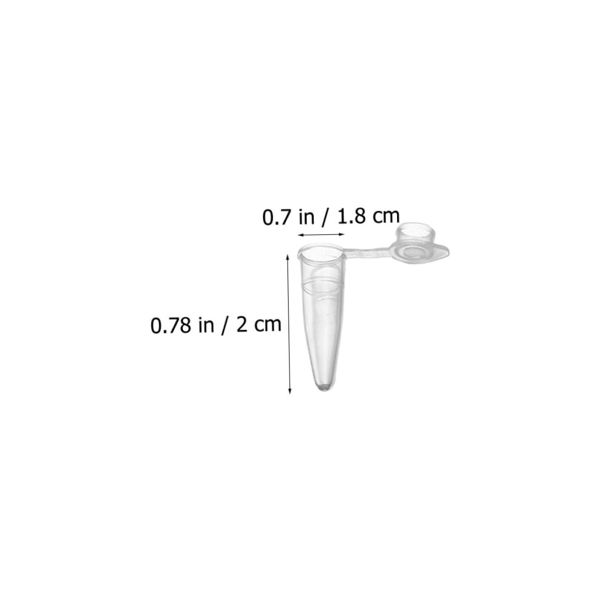 CIYODO Lab Plastic Dropper Vials Pcs for Microcentrifuge Tube Container