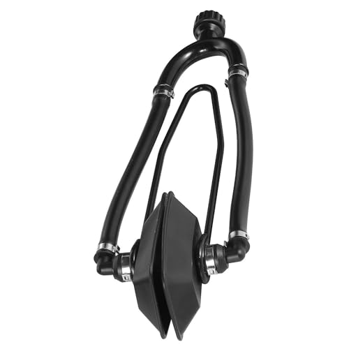 attwood 16208-7 Universal Outboard Dual Water Feed Rectangular Motor Flusher Black