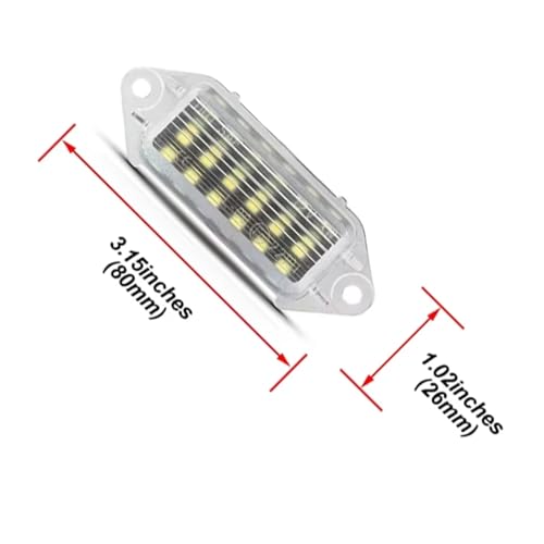 Evita multas con luces de matrícula LED de 12V para Lancer y Evolution X 4
