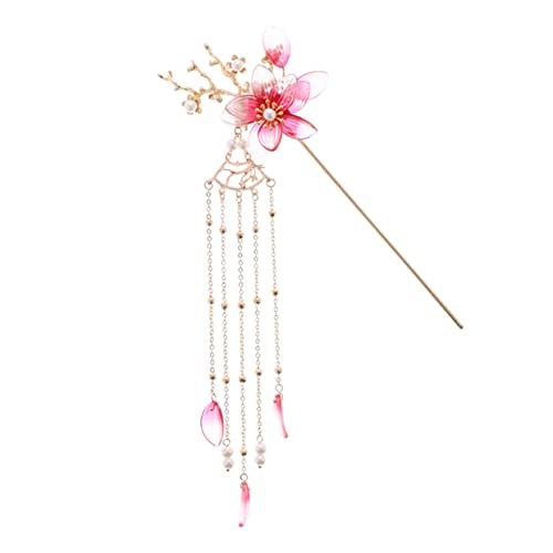 VINTORKY 1個 古代のかんざしの頭飾り トンボのヘア 手作りかんざし ヘ ック ヴィンテージヘア 箸 ジュエリー アクセサリー 魅力 ピン パールバレッタヘア 合金