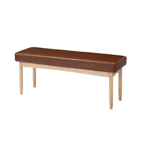 AZUMAYA ベンチ エコモ 幅110cm ブラウン HOC-150BR