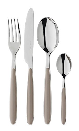 Morinox Servizio posate 24 pz in acciaio inox 18/10 Funny tortora