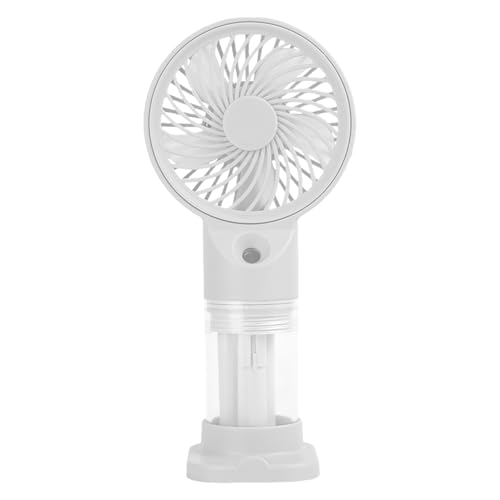 Ventilador de nebulización, ventilador portátil plegable para viajes, enfriador de aire recargable por USB, 3 velocidades, refrigeración para caminar, eventos deportivos, mujeres, compras, picnic