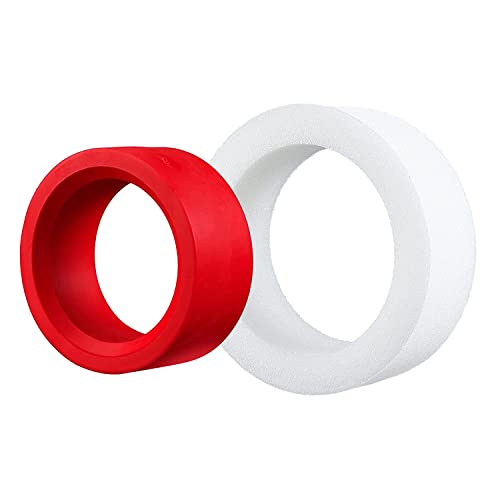 Swx Rc Tire Foam 1.9 Dual Stage Softer Rubber Inner/Foam Outer Inserts For 1.9Inch Wheel Tires 1/10 Rc Crawler Axial Scx10 90046 Trx4 (100Mm) #TOP1