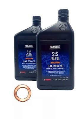 Yamaha Wolverine RMAX2/ RMAX4/ X2 1000 all Models Transmission/Gear Oil Change Kit 2 Quarts ACC-GROIL-5G-QT/Washers