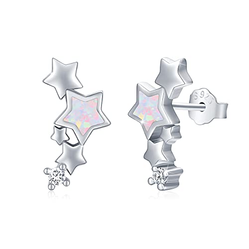 Boucles d'oreilles étoiles argent 925 cadeau de fête des mères pour fille