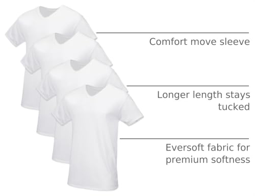 Image of Fruit of The Loom Men's Premium Tag-Free Cotton Undershirts (Regular and Big & Tall)