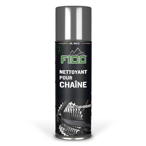 Dr. Wack - F100 Chain Cleaner - Gel Nettoyant pour Chaîne de Vélo, Pédalier et Pignons - Protection contre Usure et Corrosion - Nettoyage Sans Effort - Fabriqué en Allemagne - Spray 300 ml