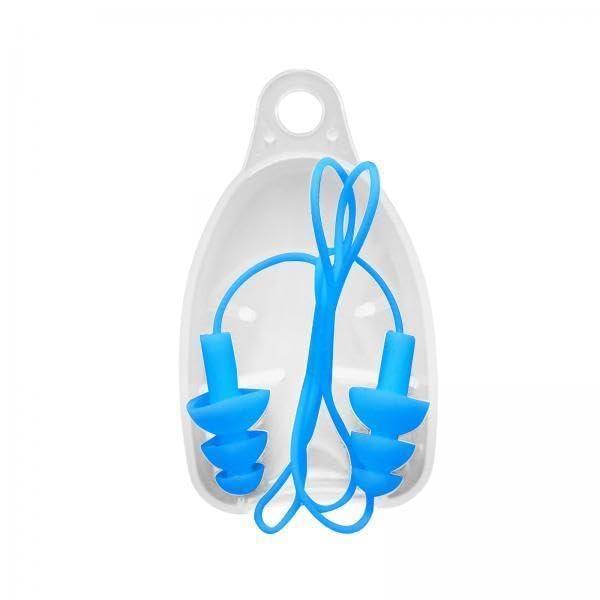 2xSilicone Earplugs with Carry Box Swimming Earplugs for Work Sleeping Concert Blue| Sports Equipment | Outdoor Sports Gear | Exercise Gear-image-42