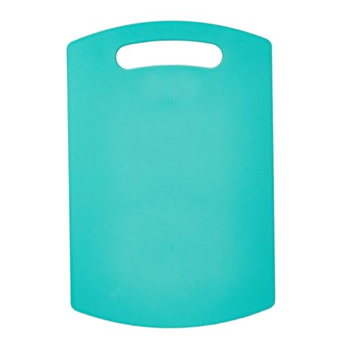 Image of Premium Plastic Cutting Board for Kitchen Chopping and Slicing Vegetables Fruits Meat Utility Food Prep Board with Easy Clean Surface and Grip Design Turquoise Pack of 1
