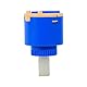Keramik Scheibenpatrone, Akozon 35/40mm Keramikpatrone Wassermischbatterie Innensteuerventil PP Kunststoff Blau Praktisch(35mm)