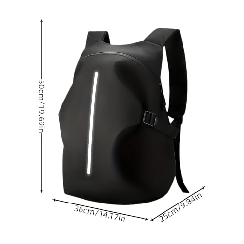 Bolsa trasera de asiento y mochila para casco con alta visibilidad 8