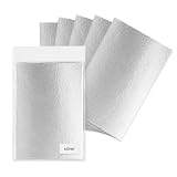 120 Pack Silver Metal Leaf Foil Sheets for Art and Nails