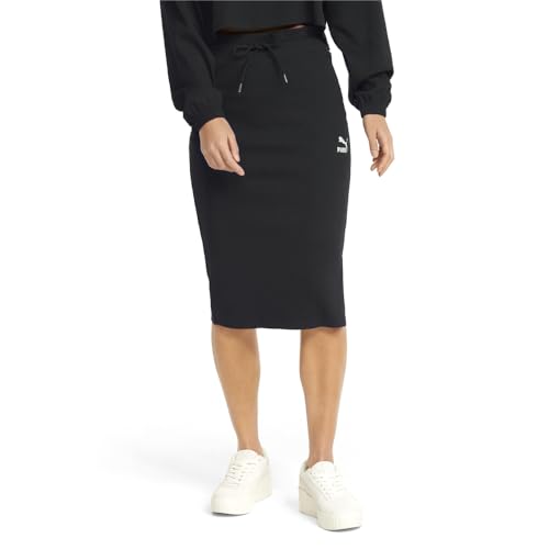 Puma 671975-01 Womens Classics Ribbed Midi Skirt Athletic Casual Comfort Technology cover