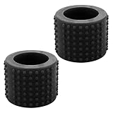 2Pcs Black Tattoo Supply Food Grade Silicone Tattoo Grip Cover Dia 25xH30mm for Grip Pen Accessories（3.7cm*3cm）