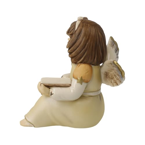 Ange Goebel Leçon de chansons statuette de Noël champagne messager céleste