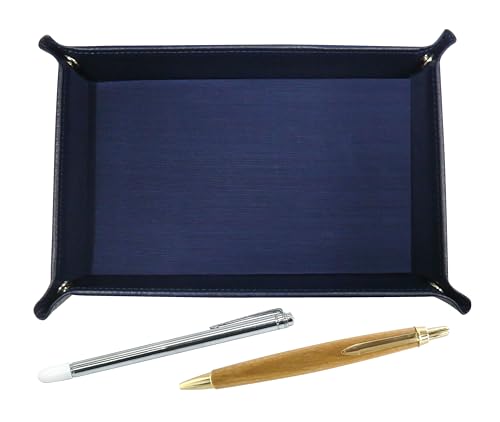 日本製シボ牛革ペントレイ青 金属製指示棒とメイプル木軸レトロ・シャープペンセット TRAL-701S-HS47SSP