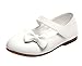 DADAWEN Mädchen Mary Jane Halbschuhe Ballerinas Schleife Prinzessin Schuhe,Weiß,28 EU